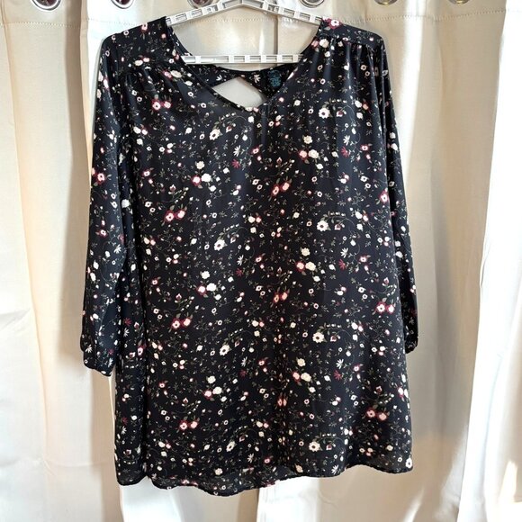 Rue Plus Dress Womens Size 3X Floral Whimsigoth Lightweight Boho Western 18754 - Picture 1 of 8